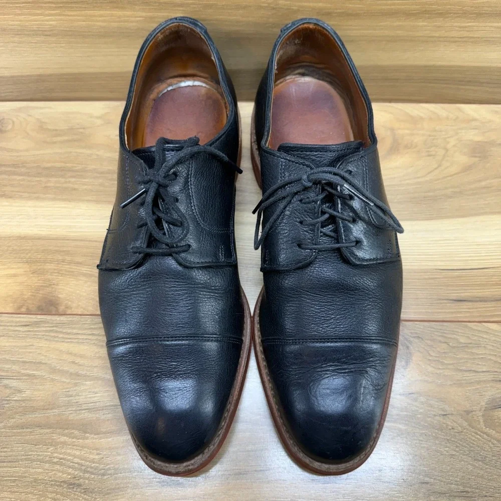 Allen Edmonds Oxford Dress Shoes Mens 9.5 E Black Business Money Cap Toe Dainite